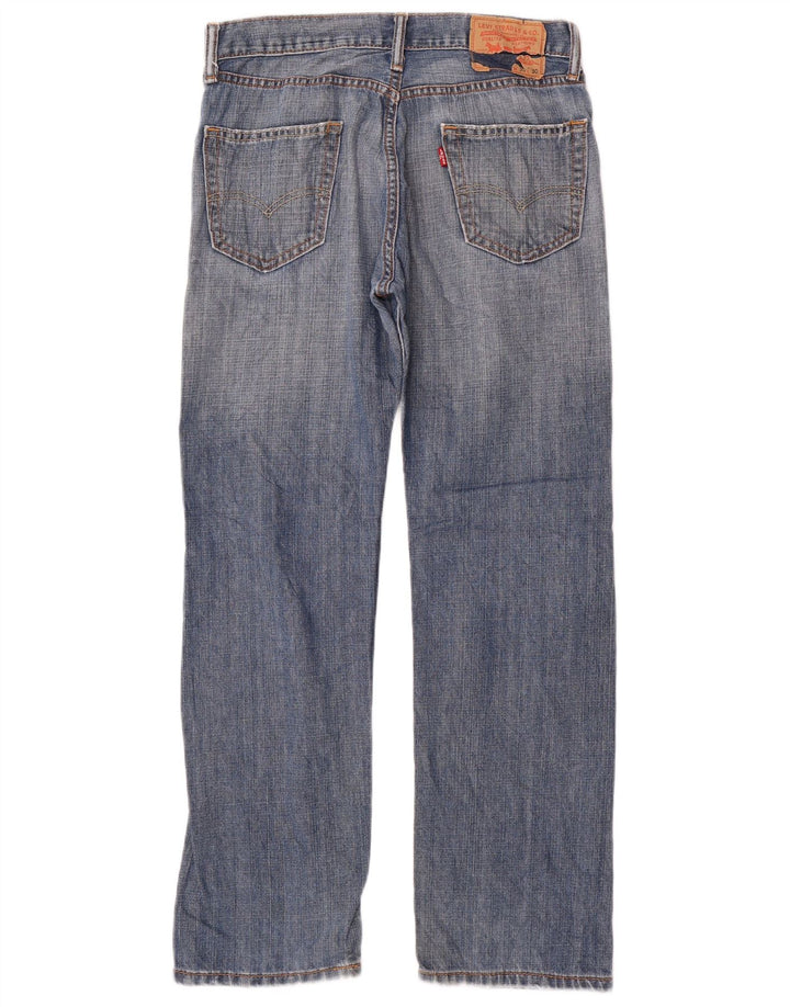 Мужские прямые джинсы Levi's 505 W30 L30 синие, хлопок