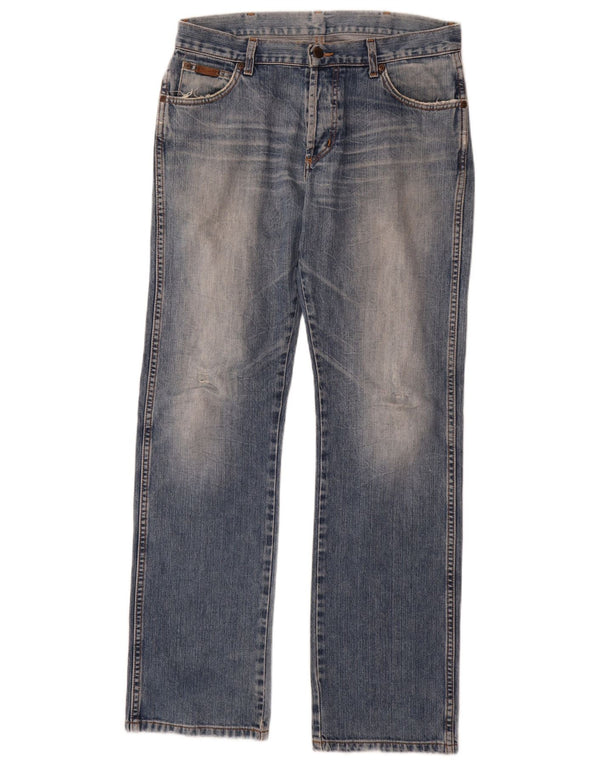 Мужские прямые джинсы Wrangler Dakota W32 L34, синий хлопок