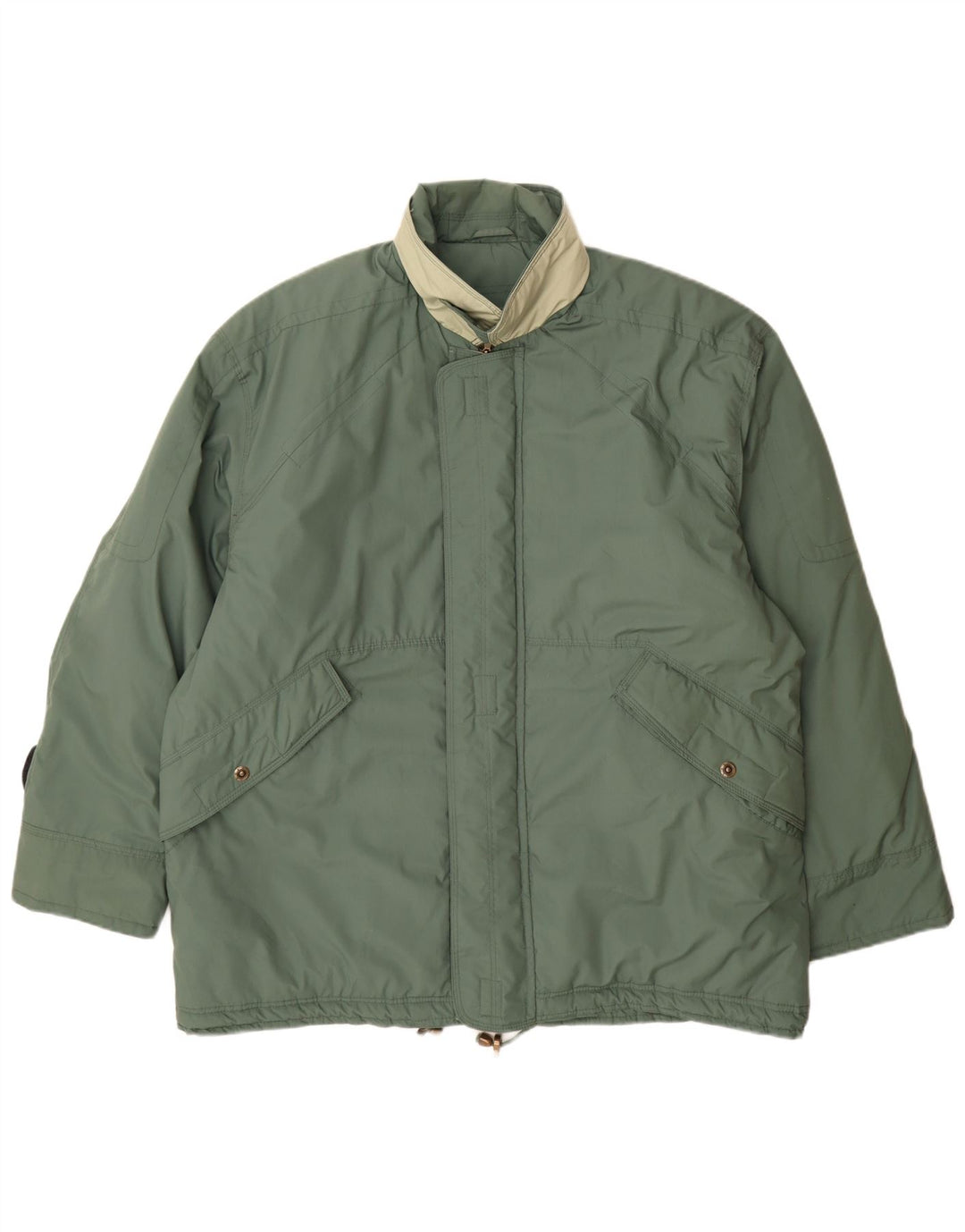 Винтажная мужская стеганая куртка UK 42 XL, зеленая