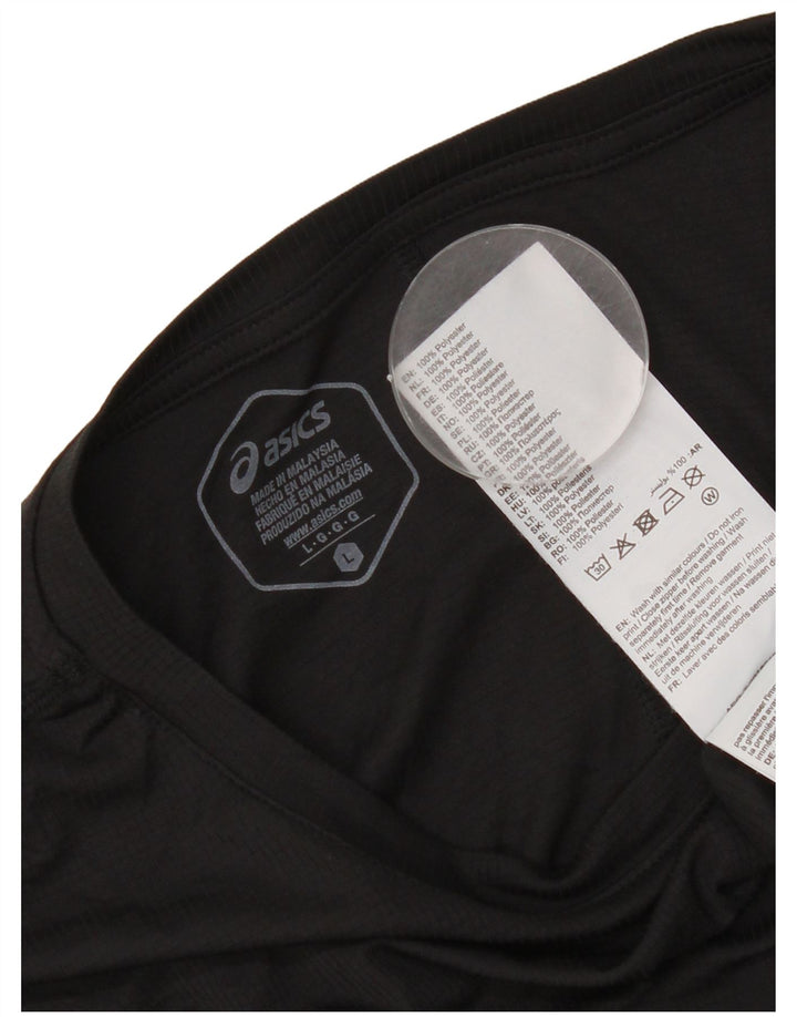 Мужская футболка Asics, большой черный полиэстер