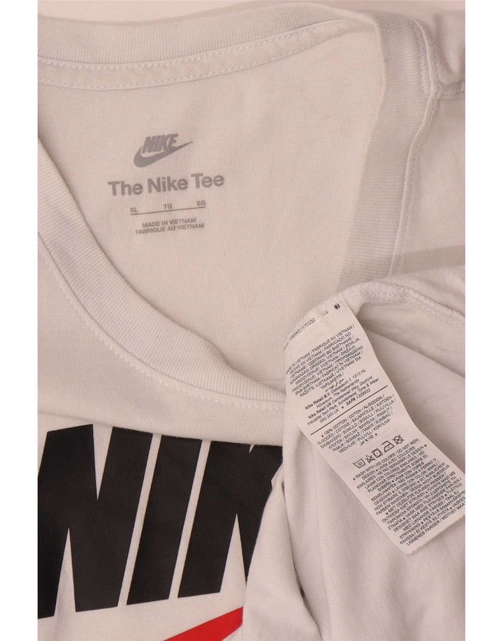 Мужская футболка с рисунком Nike Top XL, белый хлопок