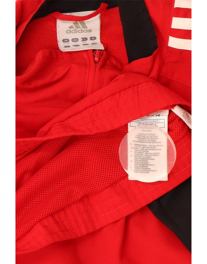 Мужская спортивная куртка Adidas UK 36/38, маленький красный полиэстер с цветными блоками
