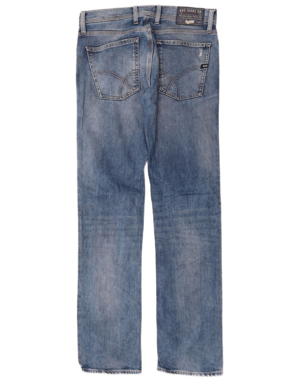 Женские прямые джинсы Gas W30 L34, синий хлопок