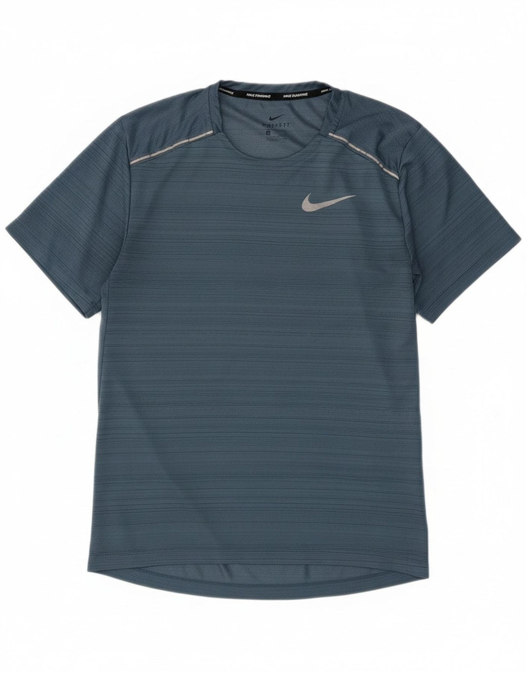 Мужская футболка Nike Dri Fit, полиэстер, маленькая синяя полоска