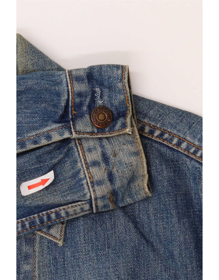 Мужская джинсовая куртка Levi's UK 40, большая синяя, хлопок