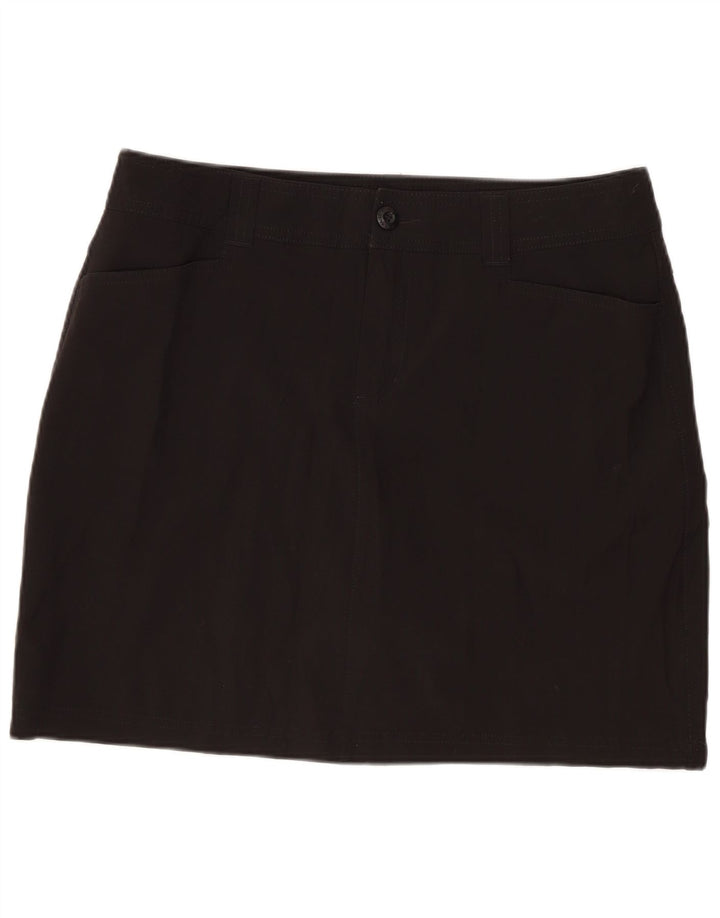 Женская мини-юбка EDDIE BAUER US 6 Medium W32, черный полиэстер