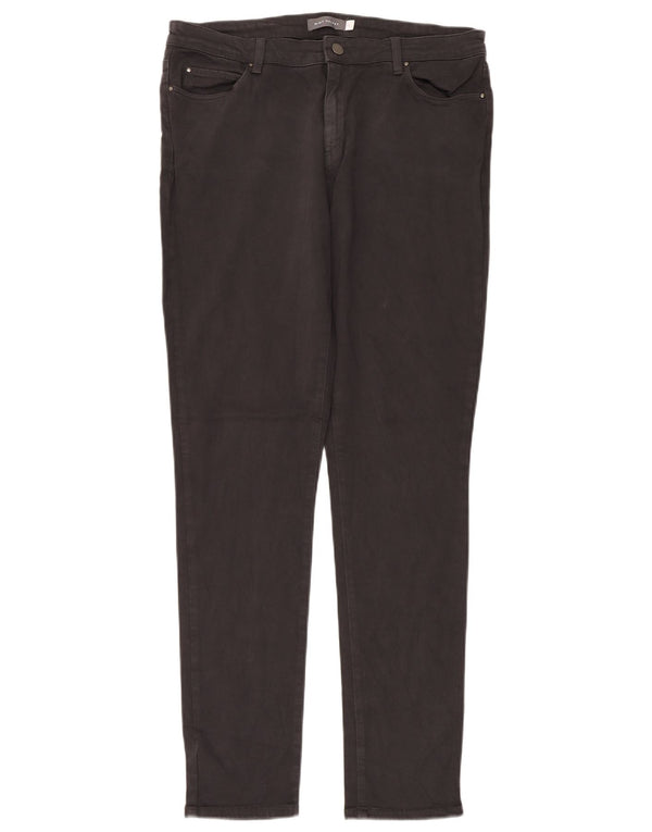 Женские тонкие повседневные брюки MINT VELVET UK 16, большие W34 L34, черный хлопок