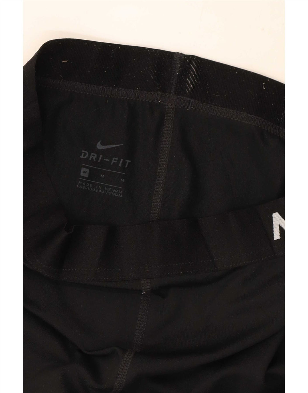 Женские леггинсы с рисунком Nike Dri Fit UK 12, средние, черные