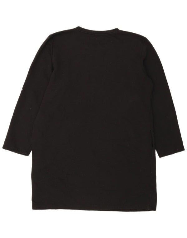Женское платье-свитшот Zara UK 16, большое черное