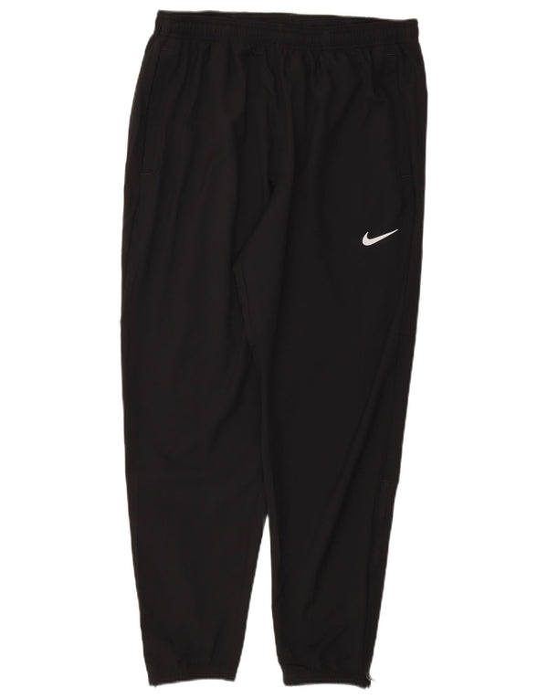 Женские спортивные брюки Nike Dri Fit UK 16, большие черные полиэстеровые брюки