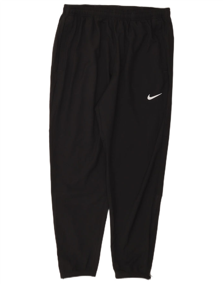 Женские спортивные брюки Nike Dri Fit UK 16, большие черные полиэстеровые брюки