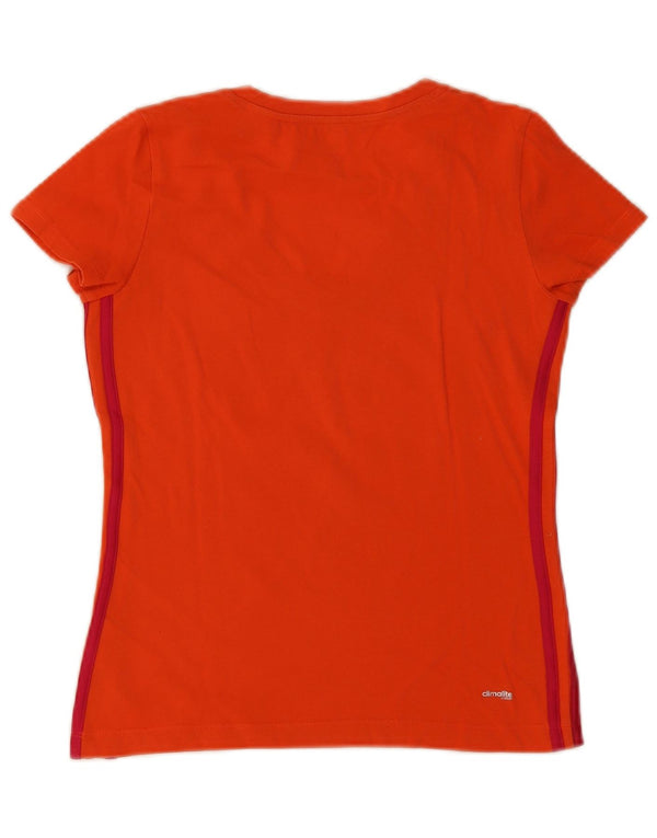 Женская футболка Adidas Climalite Top UK 8/10 Small Orange Cotton
