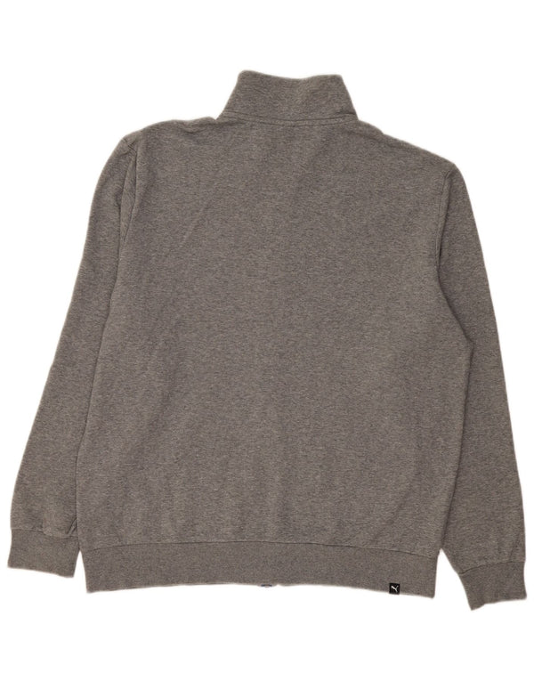 Мужской спортивный костюм Puma с графическим рисунком, верхняя куртка XL, серый хлопок