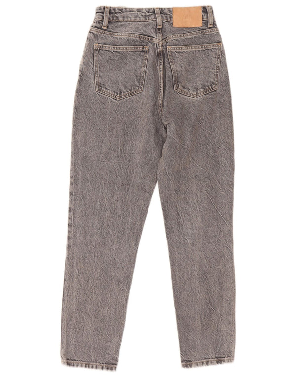 Женские джинсы Zara с высокой талией EU 34 2XS W24 L26 Серый хлопок