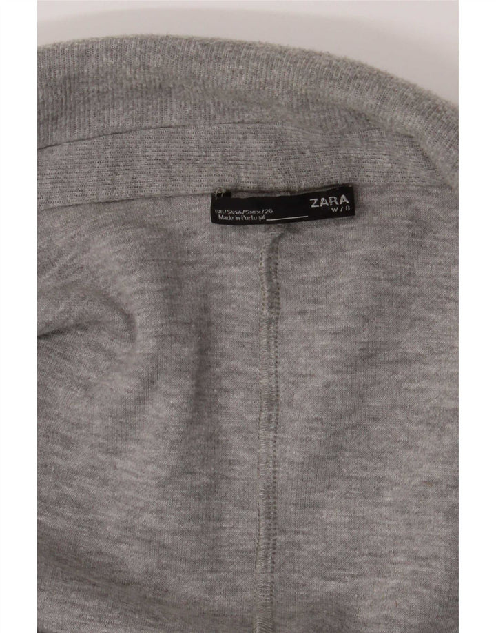 Женское открытое пальто Zara UK 10, маленькое серое