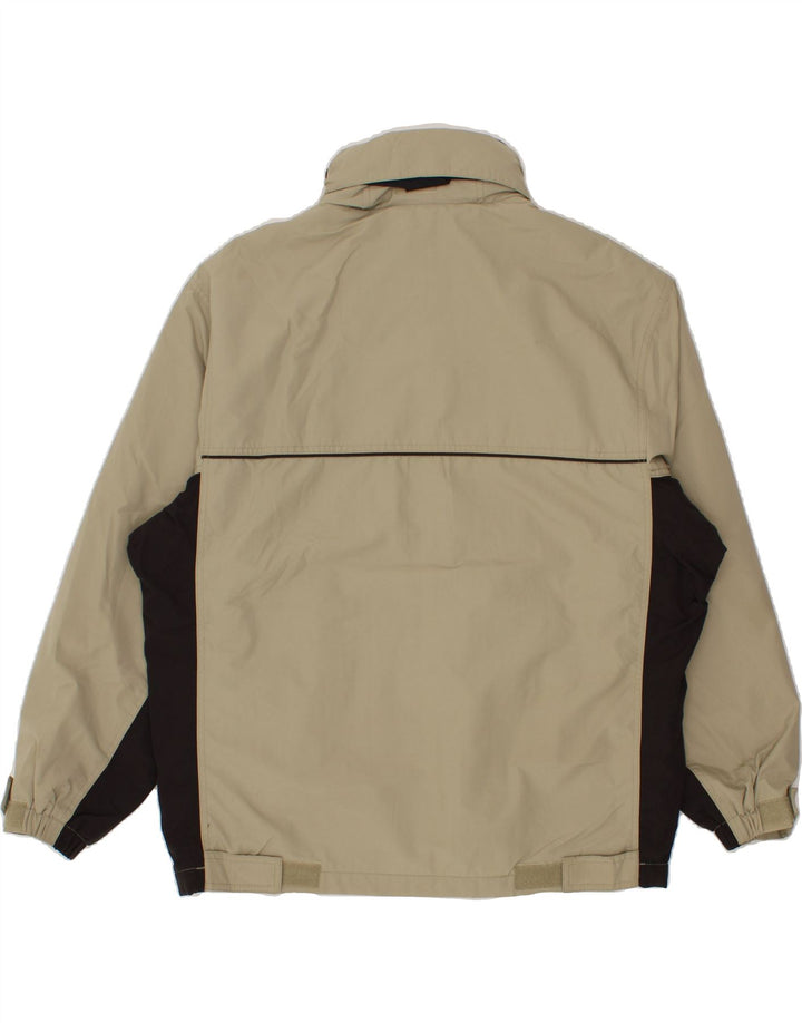 Мужская куртка-бомбер оверсайз EDDIE BAUER UK 36, маленькая, цвета хаки, с цветными блоками