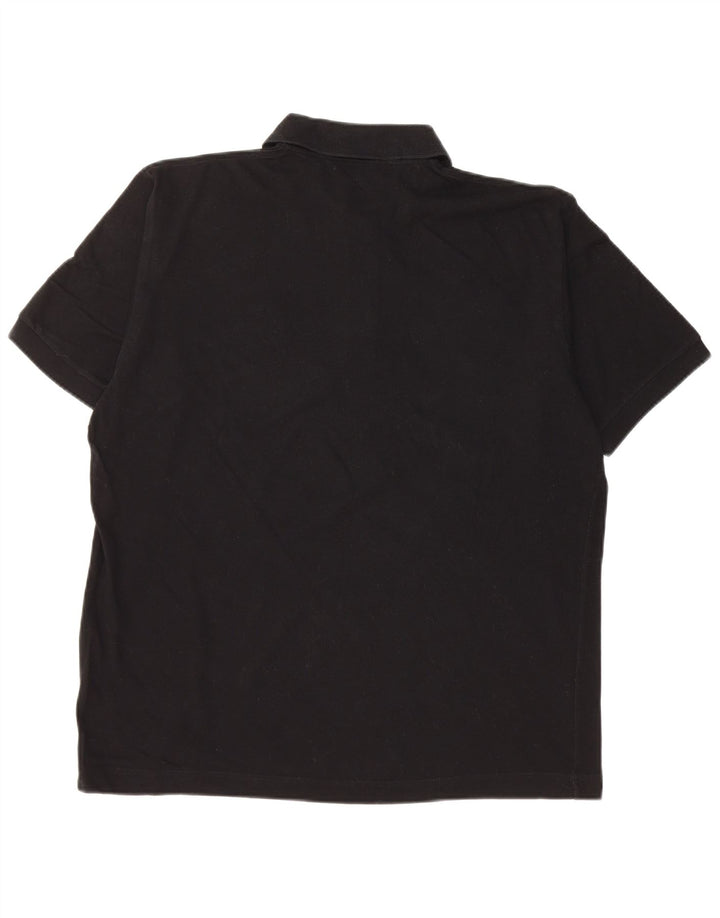 Мужская рубашка-поло Sergio Tacchini IT 48, средний черный хлопок