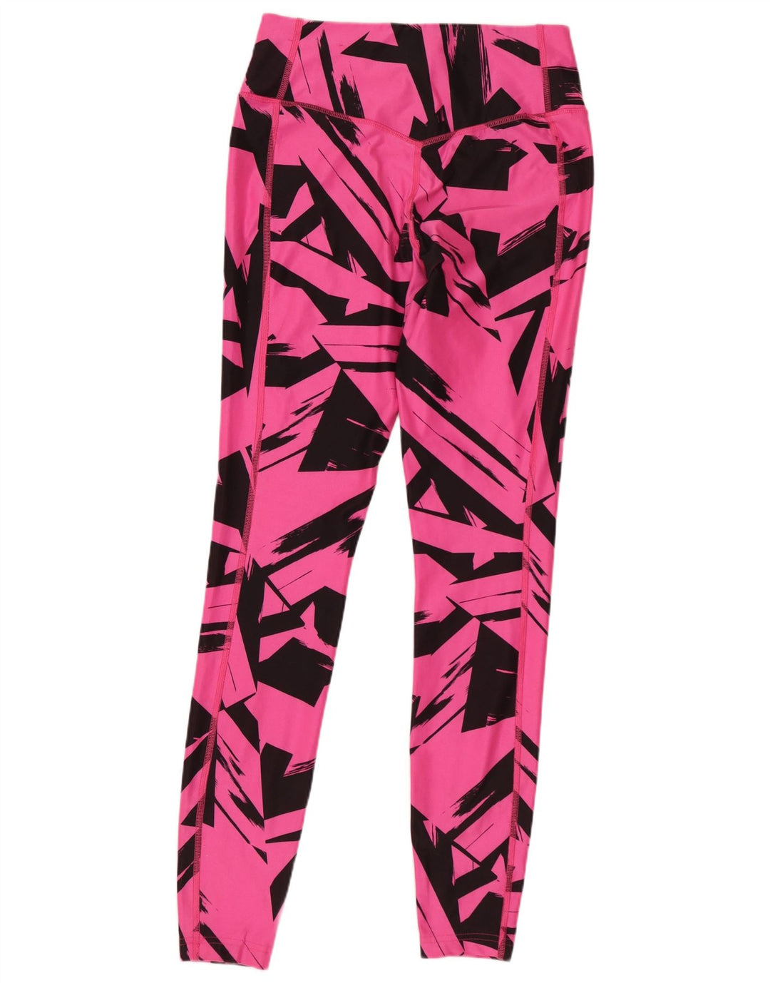 Женские леггинсы NIKE Dri Fit UK 10, маленькие розовые, полиэстер с геометрическим рисунком