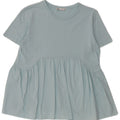 Женская блузка Zara Top UK 12, хлопковый средний синий цвет