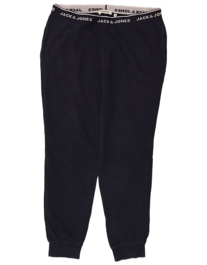 JACK & JONES Мужские спортивные брюки с рисунком, джоггеры, средние, темно-синие
