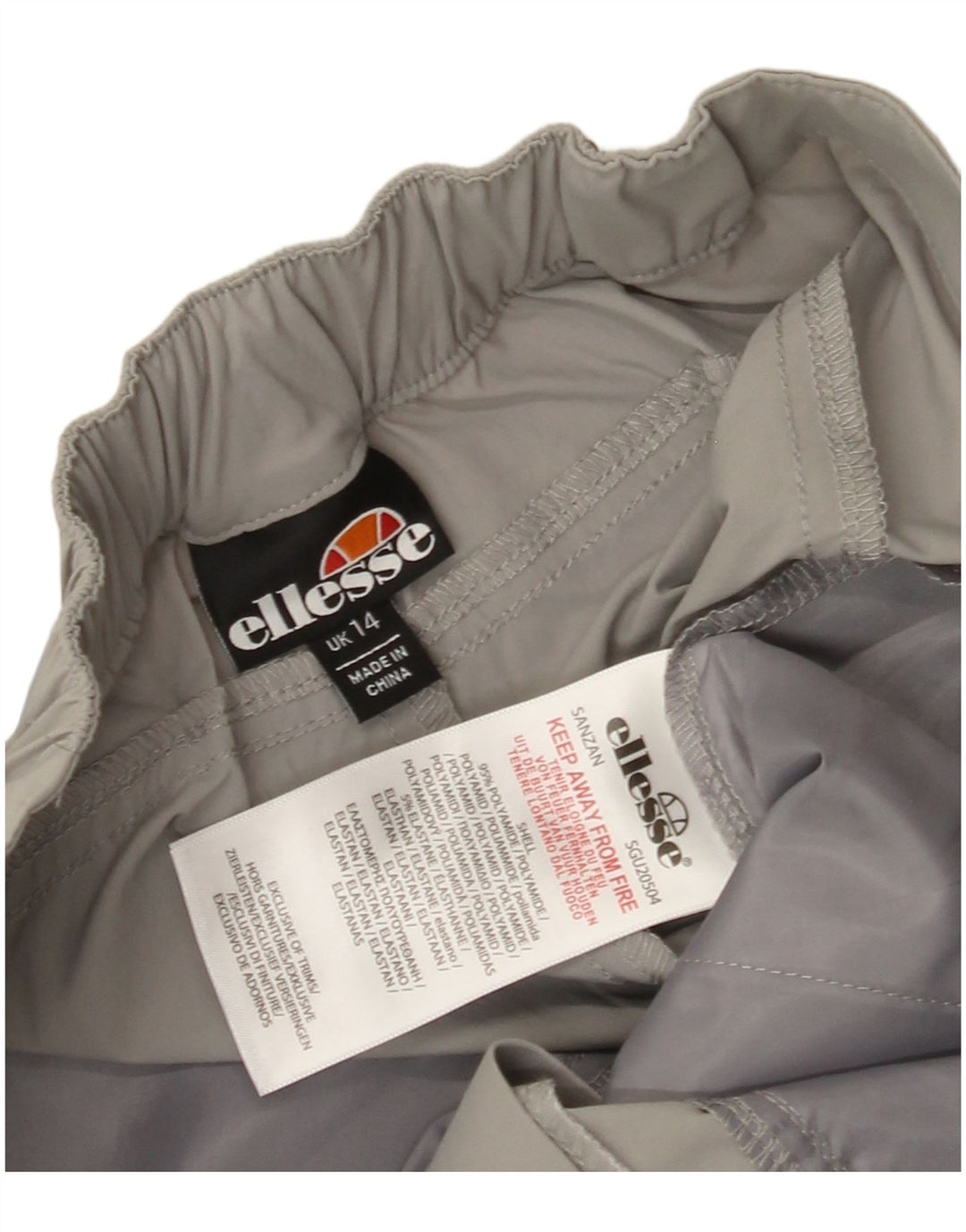 ELLESSE Женские брюки карго с высокой талией UK 14 Medium W30 L31 Серый
