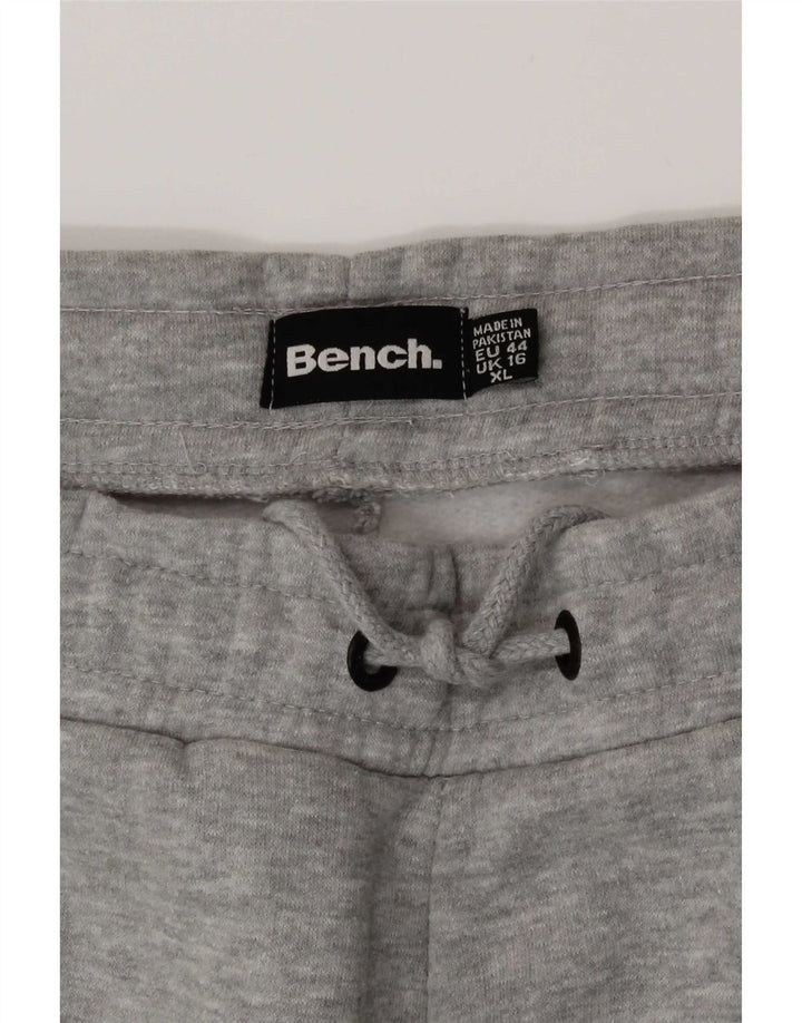 Женские спортивные брюки Bench с графическим рисунком UK 16, большие серые хлопковые брюки