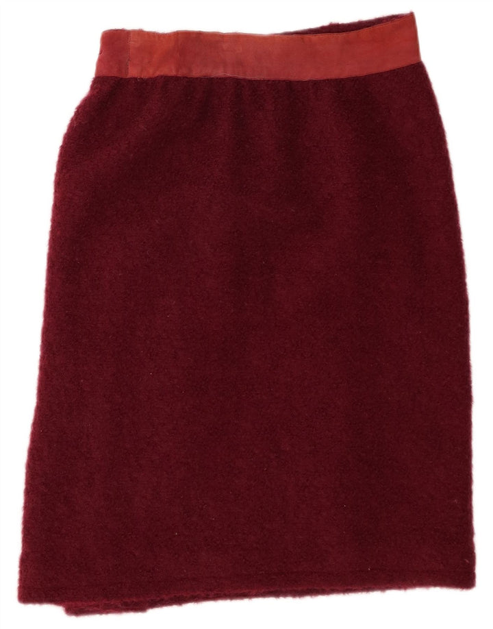 Alberta Ferretti Женская прямая юбка W30 средний бордовый