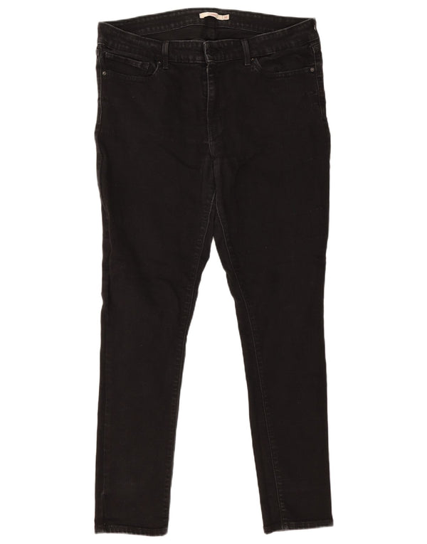 Мужские джинсы скинни Levi's 711 W32 L30, черный хлопок