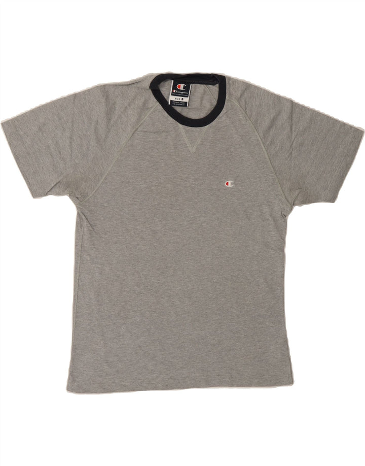 CHAMPION Womens T-Shirt Top UK 10 Small Grey Cotton Vintage Champion and Second-Hand Champion from Messina Hembry 