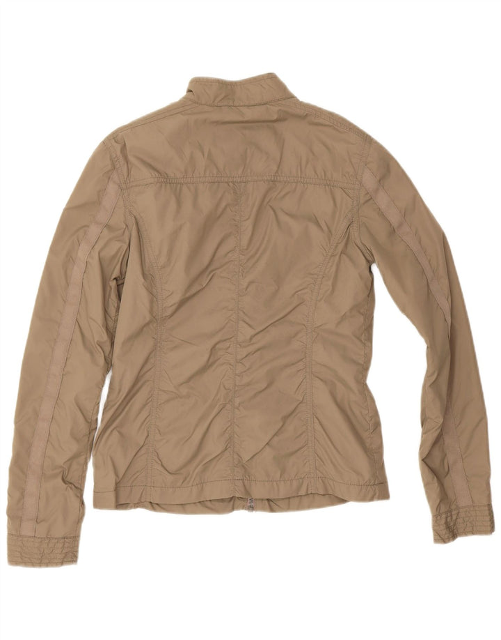 Женская дождевик Tommy Hilfiger UK 10, маленькая, бежевый, нейлон