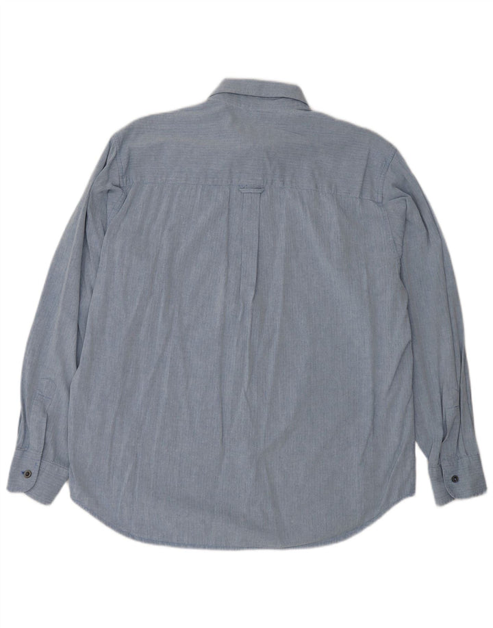 CARRERA Мужская рубашка из хлопка среднего синего цвета