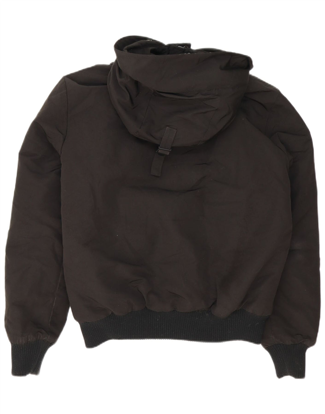 SUPERDRY Мужская куртка-бомбер с капюшоном UK 38, средний черный нейлон