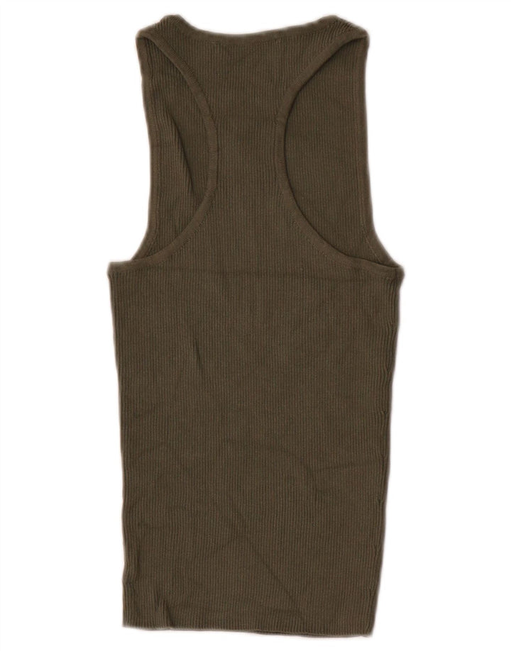 Женский жилет Zara Top UK 8, маленький, хаки