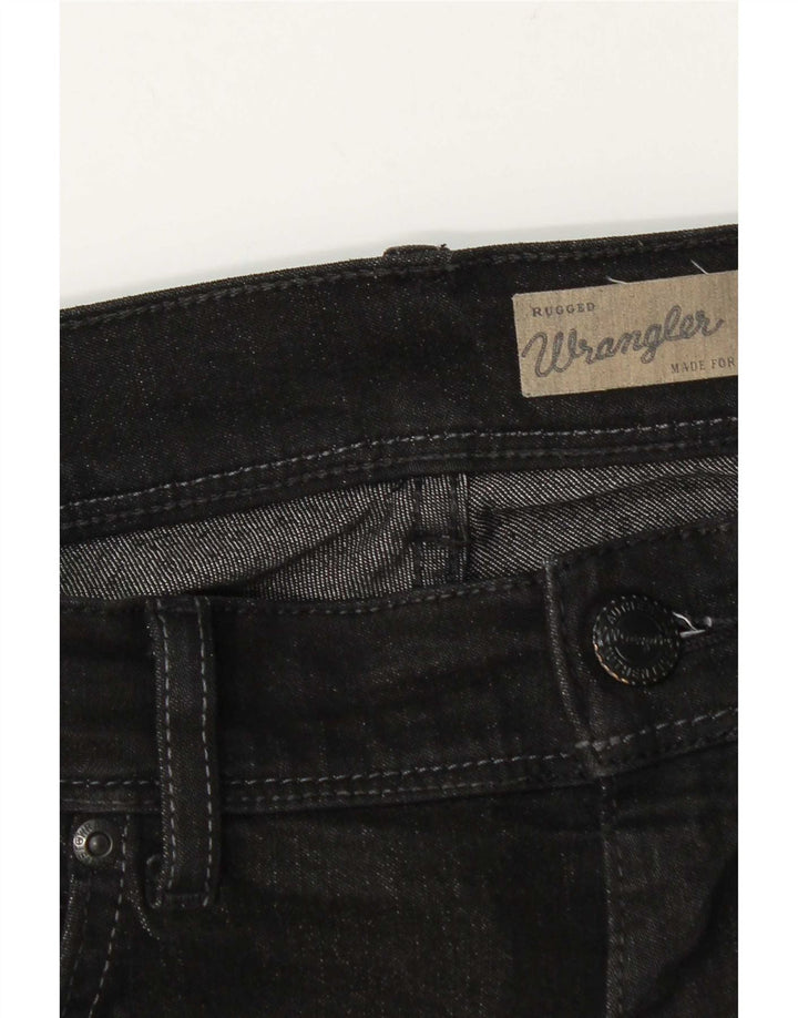 Джинсы мужские прочные прямые Wrangler W32 L33 черные