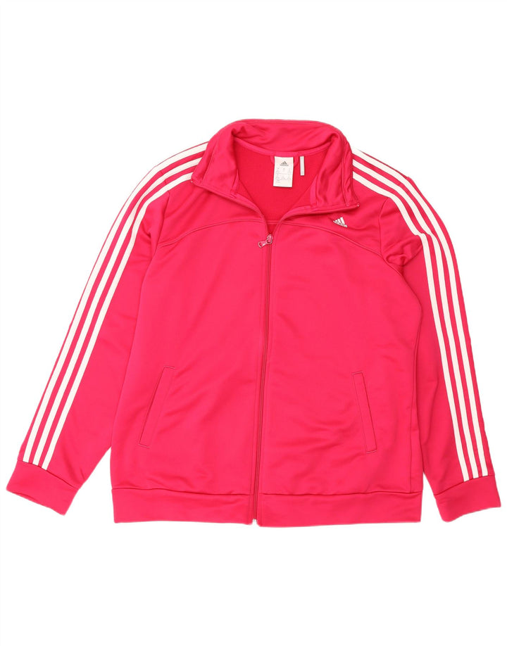 Женская спортивная куртка Adidas Climalite UK 20/22 XL, розовый полиэстер
