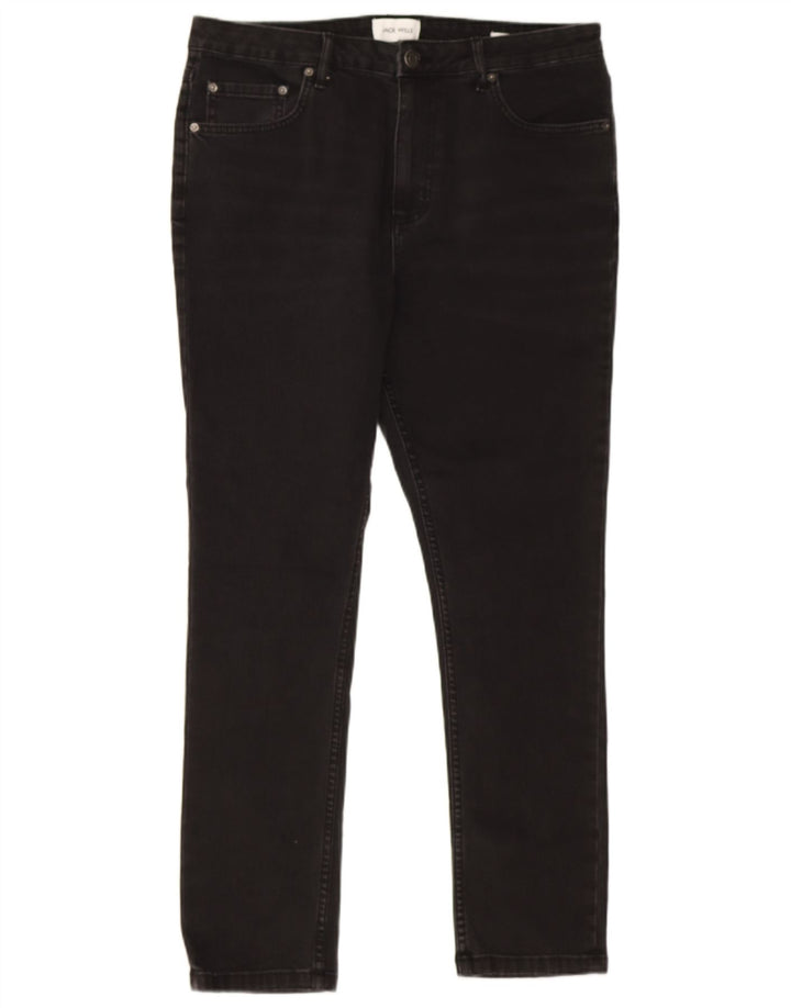 Мужские узкие джинсы Jack Wills W34 L29, черный хлопок