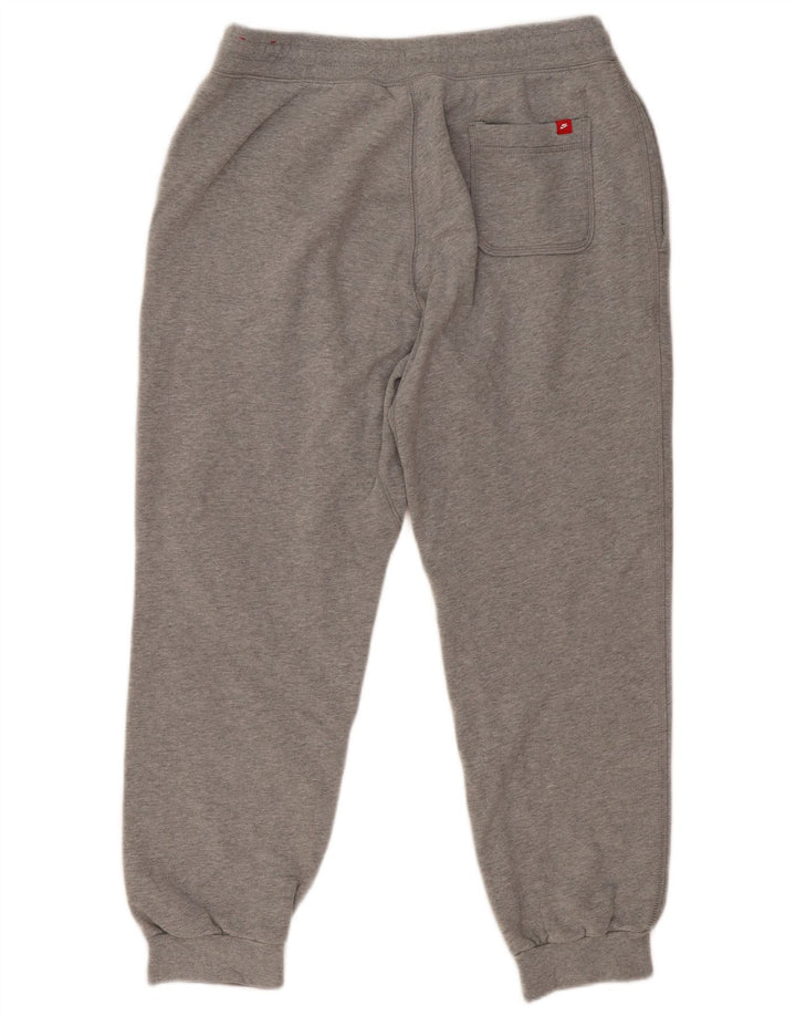NIKE Mens Tracksuit Trousers Joggers Medium  Grey Flecked Cotton