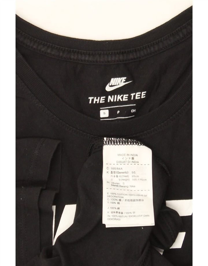Мужская футболка с рисунком Nike, маленький черный хлопок