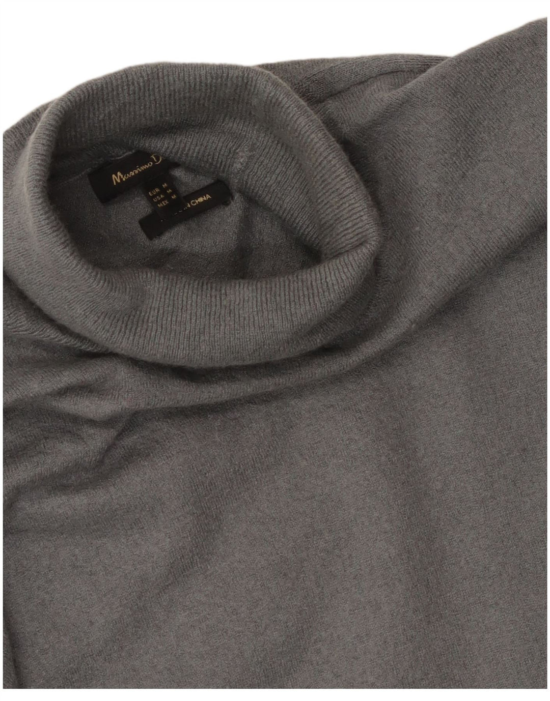 Женский джемпер с высоким воротником Massimo Dutti UK 12, средний серый