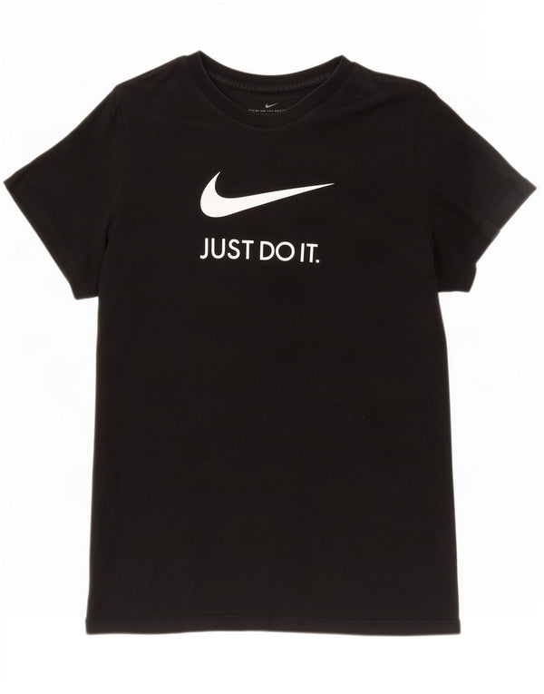 Женская футболка с рисунком Nike Top UK 18 XL, черный хлопок