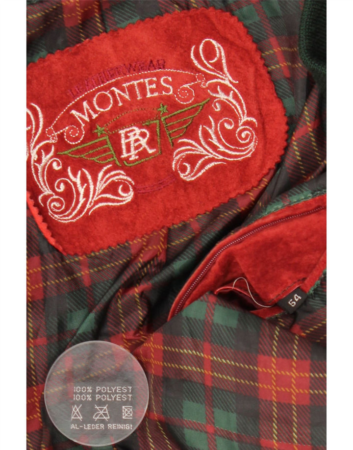 Мужская куртка-бомбер MONTES IT 54 2XL Красный Полиэстер с цветными блоками