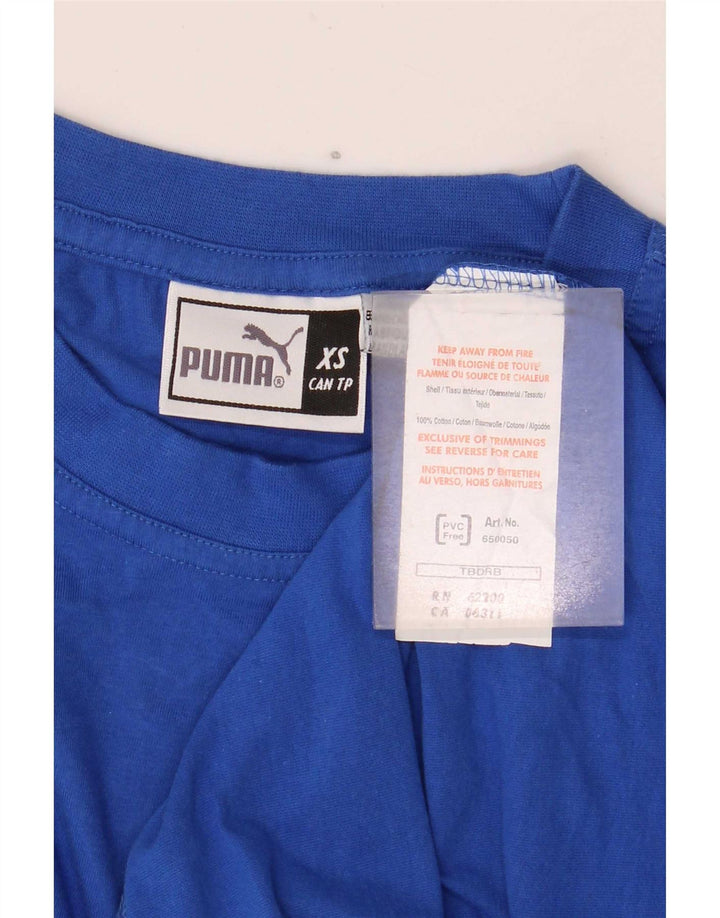 Мужская футболка Puma Top XS, синяя, хлопок