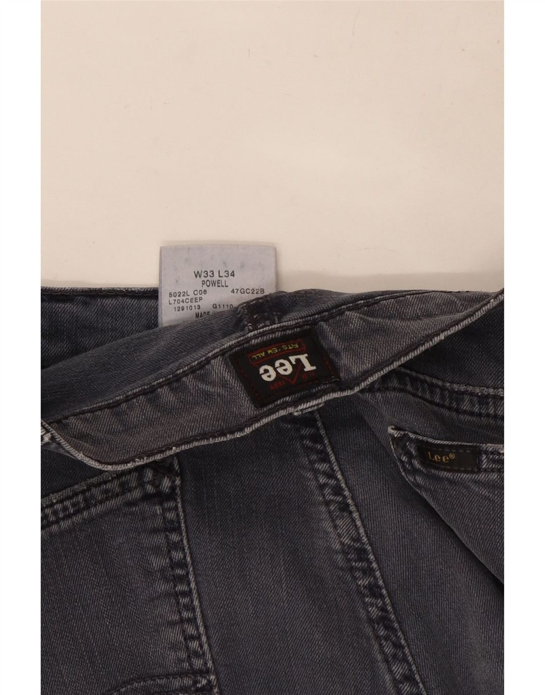 Женские узкие джинсы Lee Powell W33 L28, серый хлопок