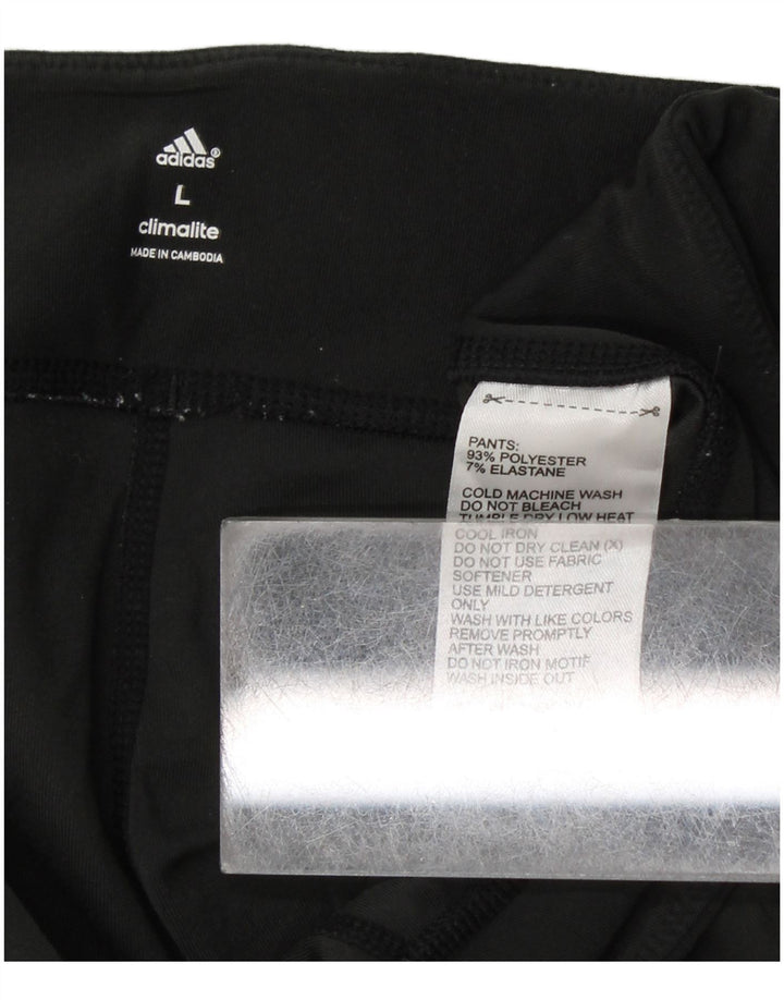 Женские леггинсы ADIDAS Climalite UK 14, большие черные, полиэстер