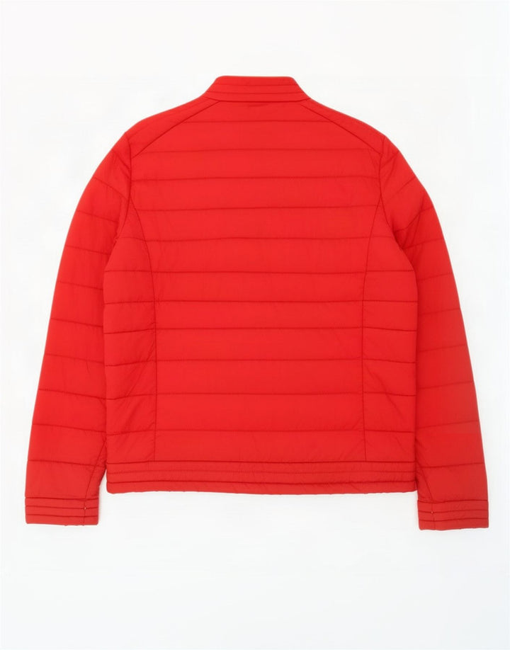 Мужская стеганая куртка Guess UK 36, маленькая красная, из полиэстера, спортивная