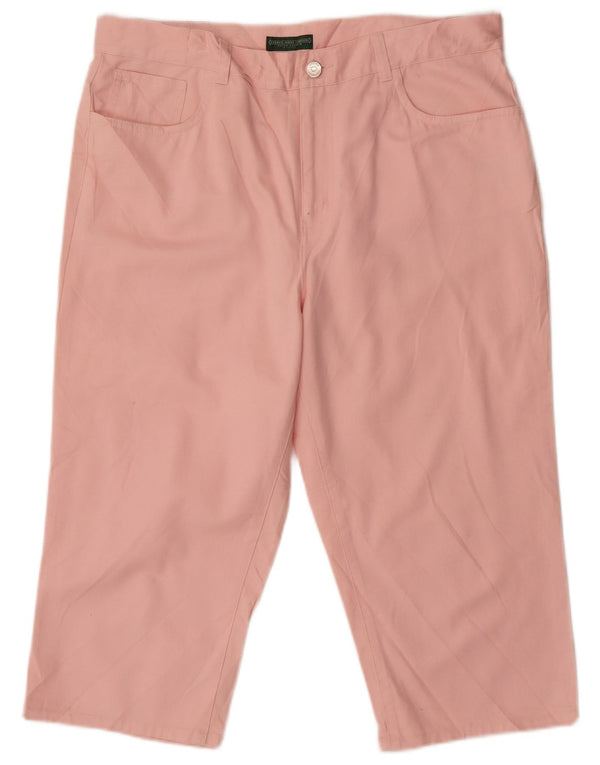 Женские прямые капри Ralph Lauren, размер США 14, XL, W34, L19, розовый хлопок