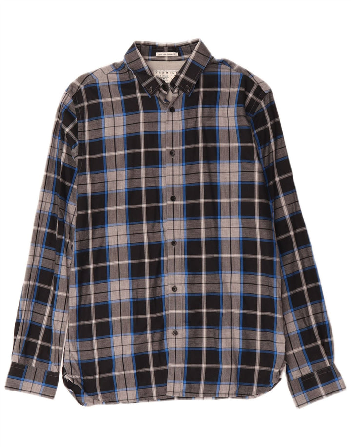 Мужская фланелевая рубашка Jack & Jones в разноцветную клетку, хлопок, средний размер