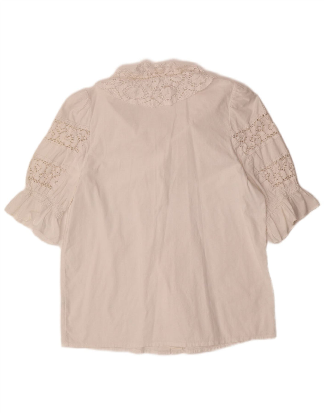 ALPHORN Женская Блузка-Рубашка IT 40 Средний Белый