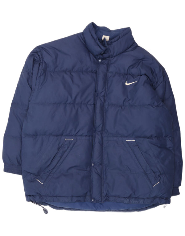 Мужская стеганая куртка Nike UK 44 2XL темно-синяя, полиэстер