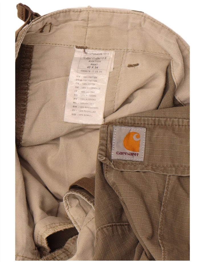 Мужские брюки карго Carhartt W40 L34 хаки, хлопок
